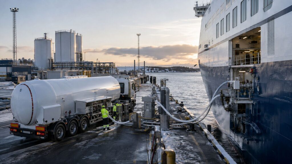 Bio-LNG in ship bunkering in northern europe